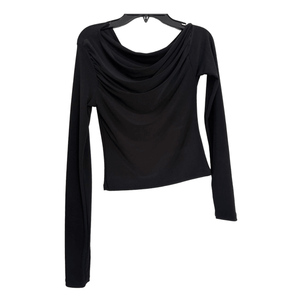 Svart långärmad topp Gina Tricot