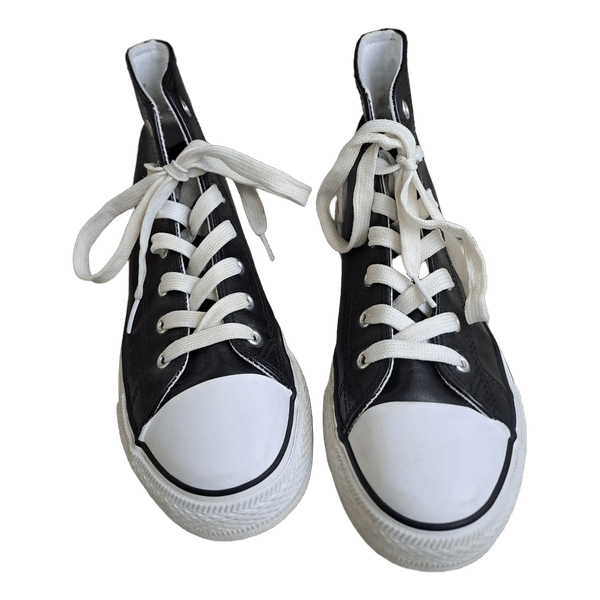 Black high top sneakers
