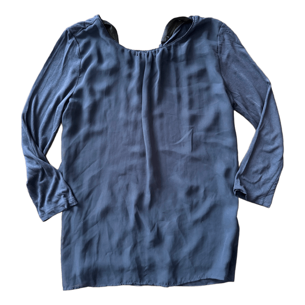 Navy 3/4 sleeve blouse