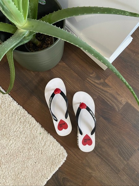 Love Moschino platform flip-flops