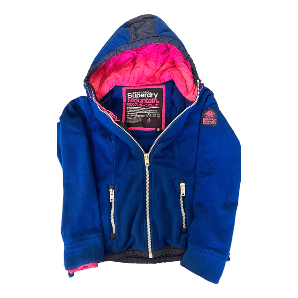 Sininen Superdry fleecetakki