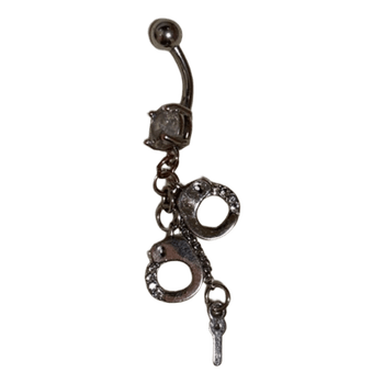 Handcuff belly button ring