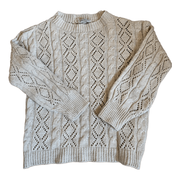Beige striktrøje
