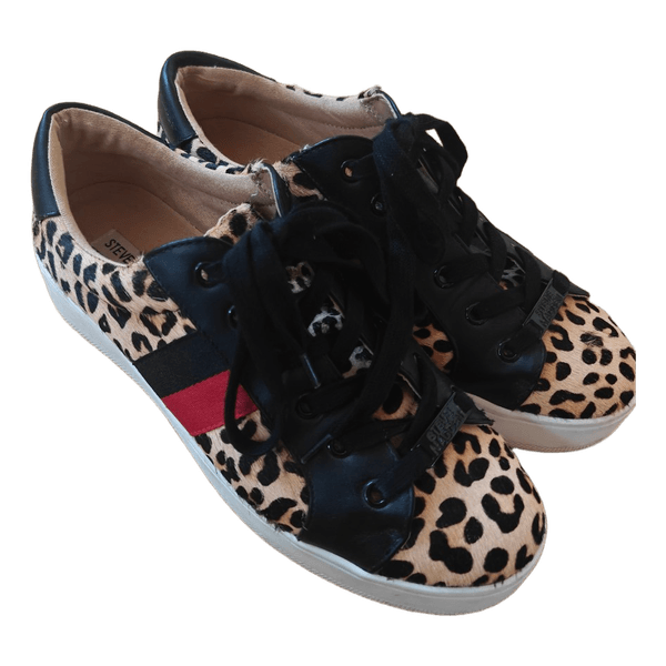 Steve Madden leopard print sneakers