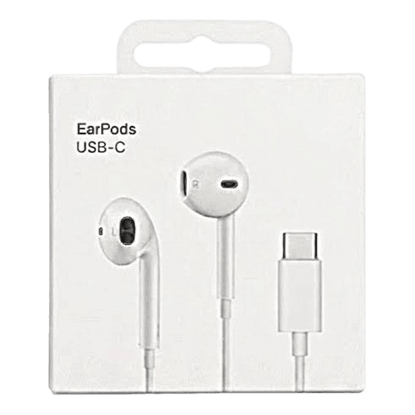 White USB-C EarPods earphones