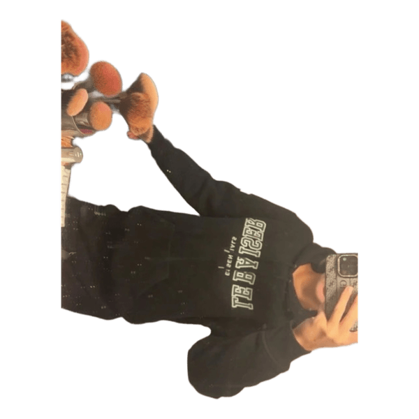 Black hoodie