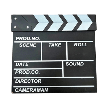Black movie clapboard
