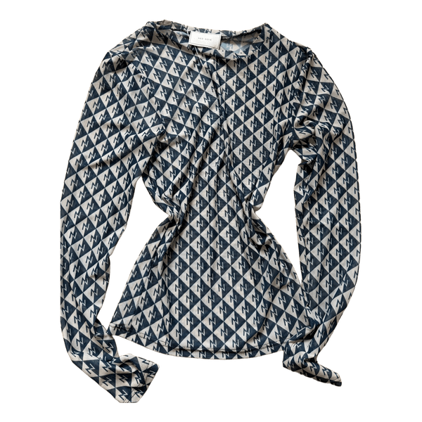 Neo Noir langærmet meshtop