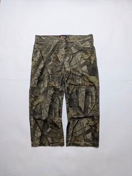 Camouflage print cotton pants