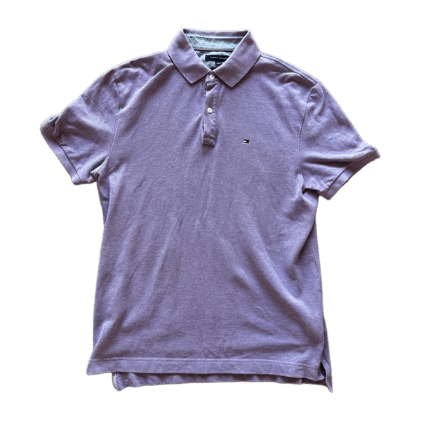 Purple classic fit polo shirt