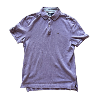 Purple classic fit polo shirt