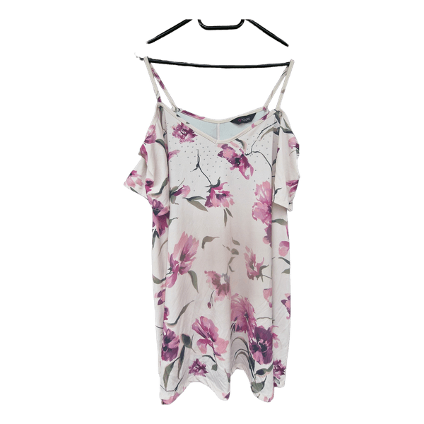 Floral cold shoulder top