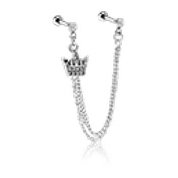 Surgical steel tragus piercing