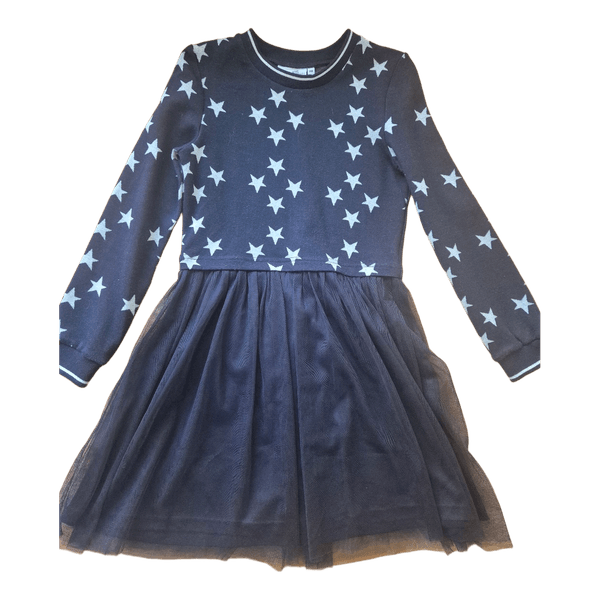 Navy star print dress