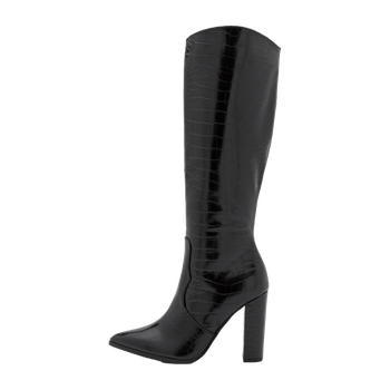 Heeled black boots