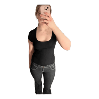 Black Gina Tricot top