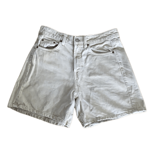 Beige denim shorts