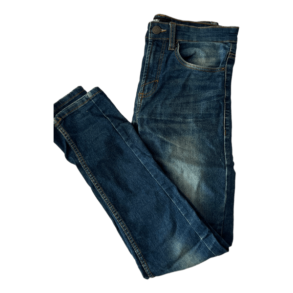 Blue denim jeans