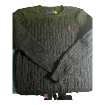 Ralph Lauren Black cable knit sweater
