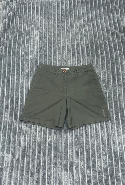 Khaki cotton shorts