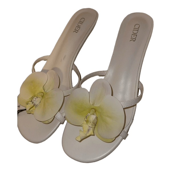 Cider floral heeled sandals