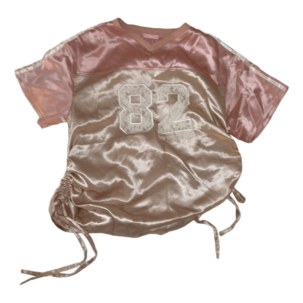 Pink satin jersey