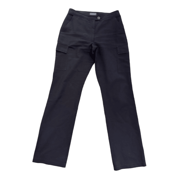 Black cargo trousers