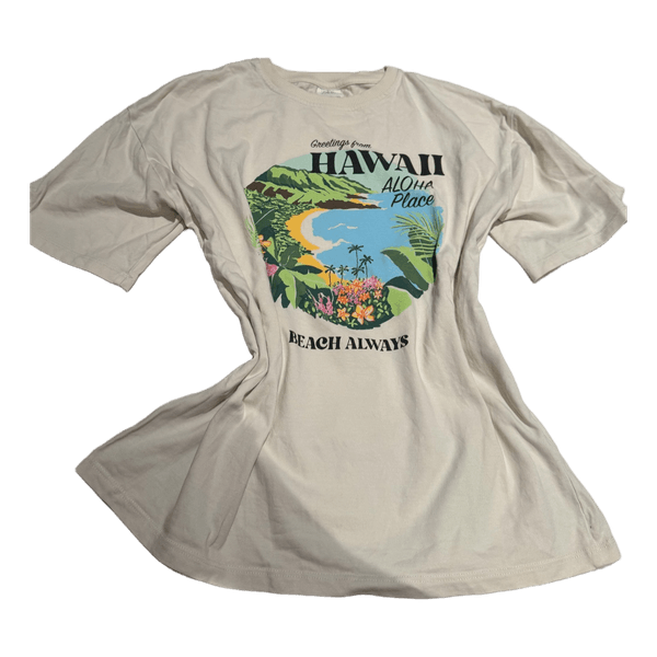 Zara t-shirt med Hawaii-print