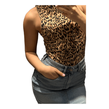 Leopard print bodysuit