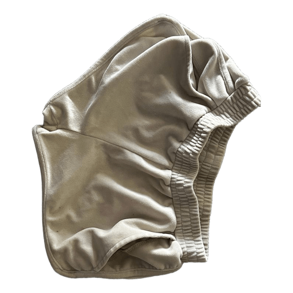 Beige jersey shorts