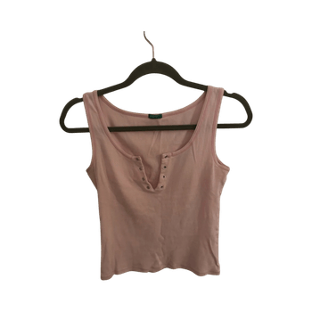 Pink sleeveless tank