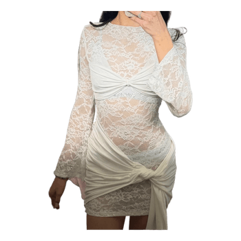 White lace dress