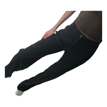 Black straight trousers