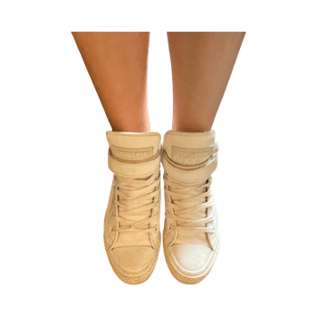 White high top sneakers