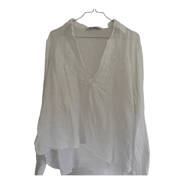 Hvid bluse