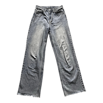 H&M Light Blue Wide Leg Jeans – Ultra High Waist – Size 38