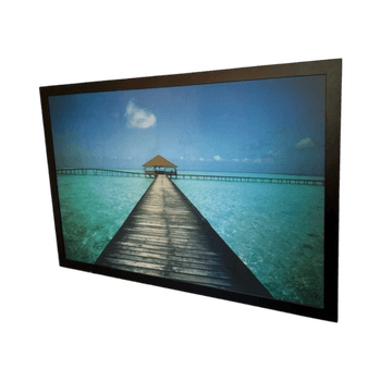 Framed ocean pier print