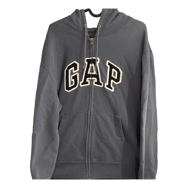 Grey Gap zip hoodie
