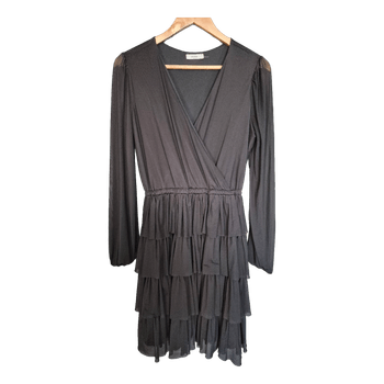 Reserved black ruffle dress