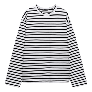 Stribet oversize overdel