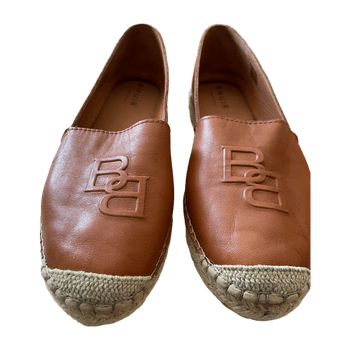 Ruskeat nahka espadrillot