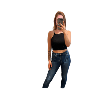 Black tank top