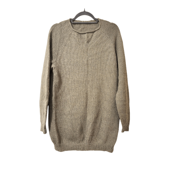 Hand-knitted sweater, 100% wool mohair