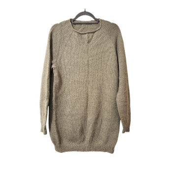 Hand-knitted sweater, 100% wool mohair