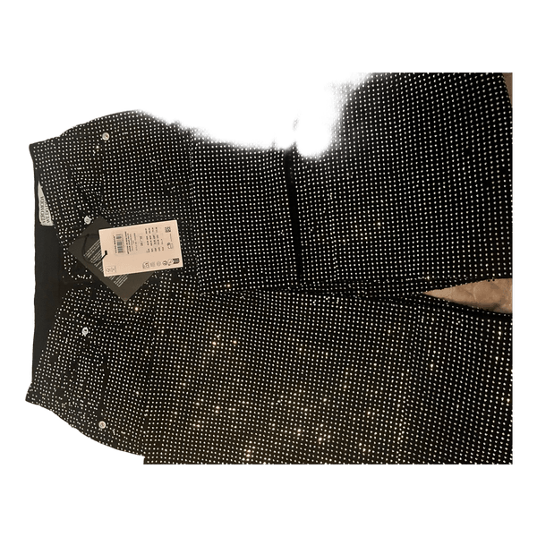 Veromoda Black rhinestone wide leg jeans