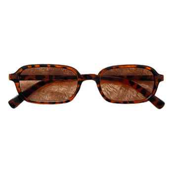 Tortoiseshell rectangular sunglasses