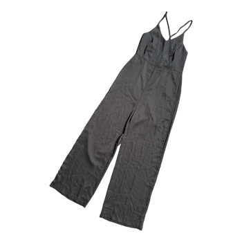 Black wide leg jumpsuit