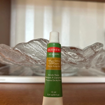 Derwent Academy Yellow Ochre Acrylic Paint