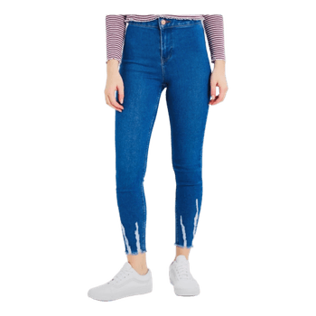 Blue skinny jeans