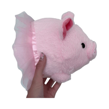 Pink plush pig toy